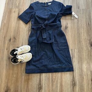 Shelby & Palmer Navy Midi Dress